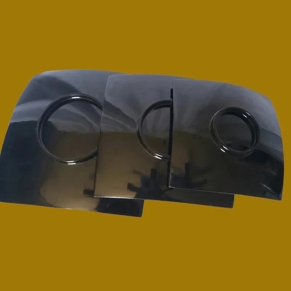 Vietnamese lacquerware tray set of 3 plate Set green black - Picture 10 of 10